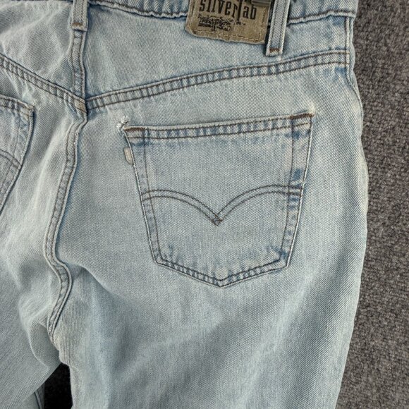 VTG Levi's Silver Tab Blue Jeans Unisex Denim Loose Fit Cotton Y2K ACTL 34x31.5 - Picture 15 of 16